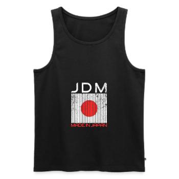 Voiture Japon JDM Cars - Débardeur bio Premium Homme - noir - Devant - Michal (187cm)