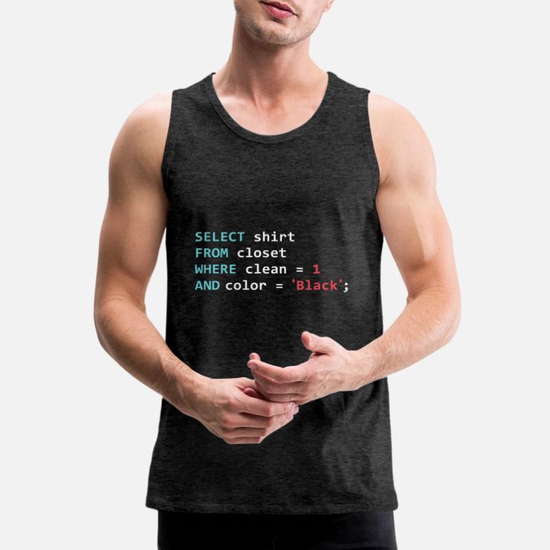 Programmer Database Funny SQL Query Men's Premium Organic Tank Top