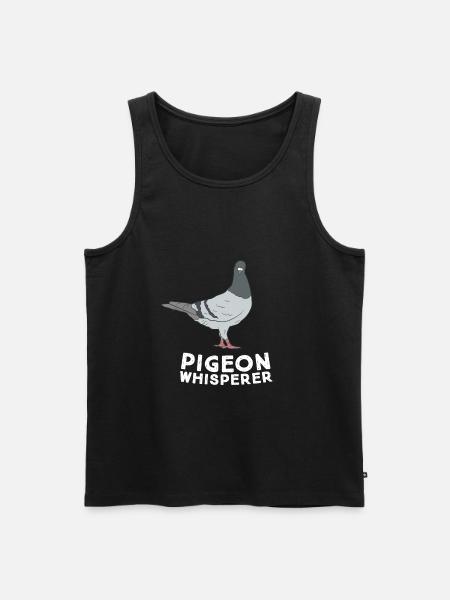 Pigeon Whisperer - Men's Premium Organic Tank Top - black