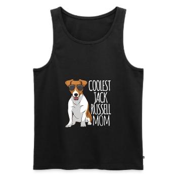 Coolest Jack Russel Mom Jack Russell Terrier - Men's Premium Organic Tank Top - black - Front - AI Model Male 178 light (178cm)
