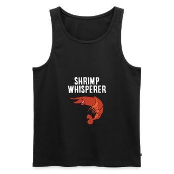 Garnelen Flüsterer Meeresfrüchte Liebe Shrimps - Männer Premium Bio Tank Top - Schwarz - Vorne - AI Model Male 178 light (178cm)