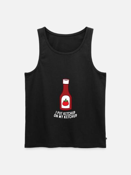 Ketchup Amour Encore Plus Ketchup Sur Mon Ketchup - Débardeur bio Premium Homme - noir