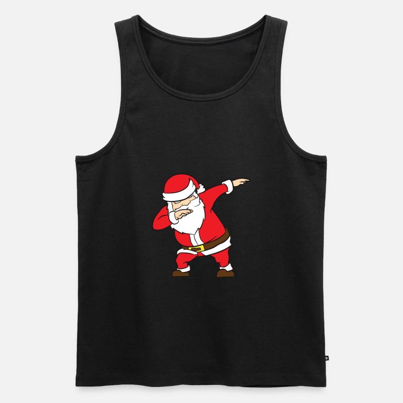 Noël Père Noël Dabbender - Débardeur bio Premium Homme - noir