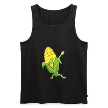 Dabbing Corn Cute Dancing Corn Gift For Corn - Men's Premium Organic Tank Top - black - Front - AI Model Male 178 light (178cm)