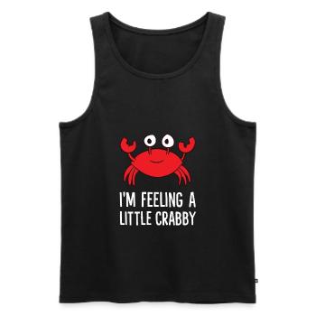 I'm Feeling A Little Crabby Cute Crabs - Men's Premium Organic Tank Top - black - Front - AI Model Male 178 light (178cm)