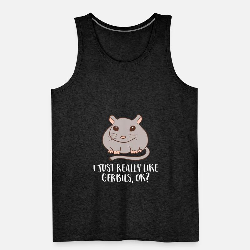 J’aime les souris de course Gerbil Tout simplement, d’accord ? Débardeur bio Premium Homme