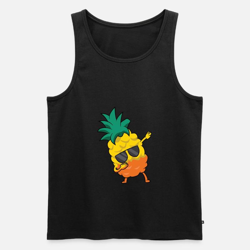 Pineapple Fruit Dabbing Pineapple - Men's Premium Organic Tank Top - black