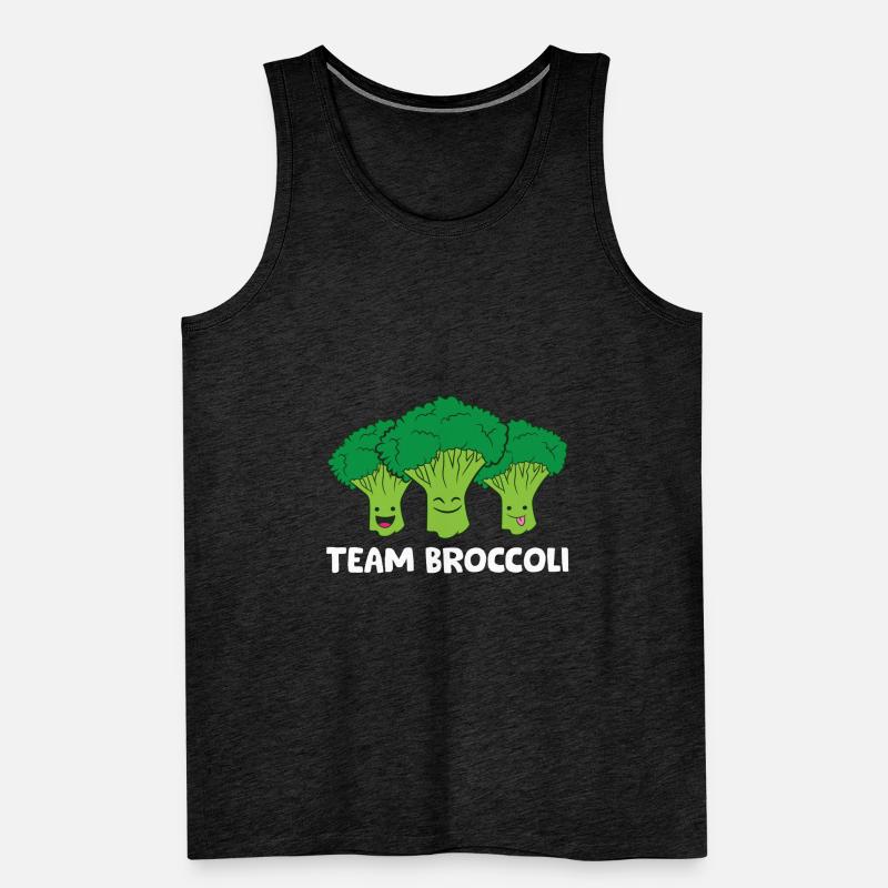 Broccoli Lover Team Broccoli Vegan Vegetarian Men's Premium Organic Tank Top
