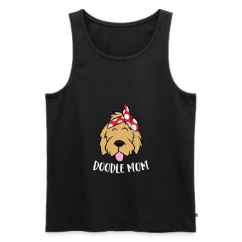 Doodle Mom Goldendoodle Mother Doodle Mama - Men's Premium Organic Tank Top - black - Front - AI Model Male 178 light (178cm)