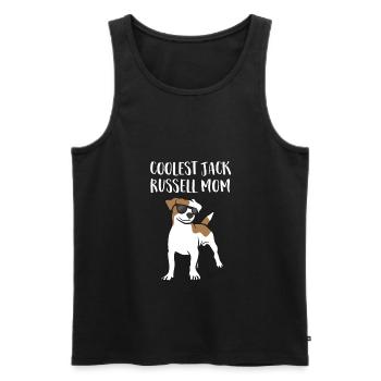 Coolest Jack Russel Mom - Men's Premium Organic Tank Top - black - Front - Michal (187cm)