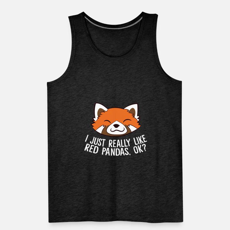 Ich Liebe Rote Pandas Einfach Wirklich, Ok? Männer Premium Bio Tank Top