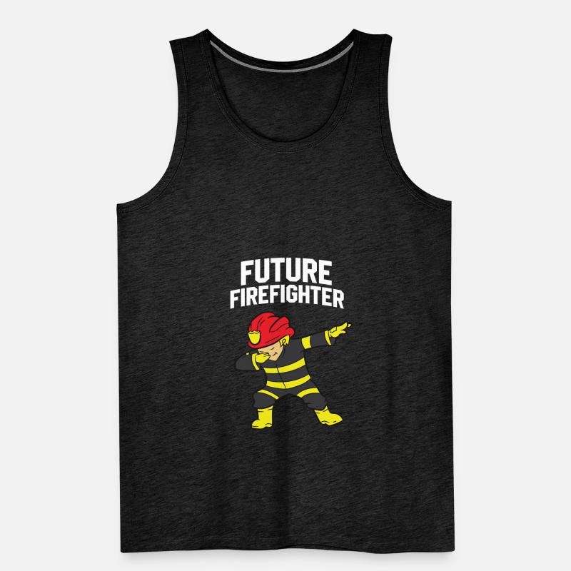 Futur pompier dabbing pompier Débardeur bio Premium Homme