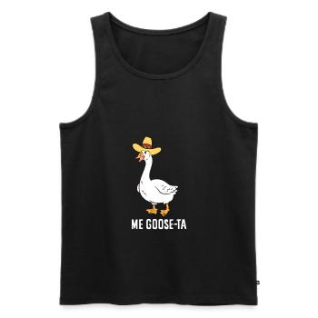 Me Goose Ta Mexican Funny Spanish Goose Pun - Männer Premium Bio Tank Top - Schwarz - Vorne - AI Model Male 178 light (178cm)