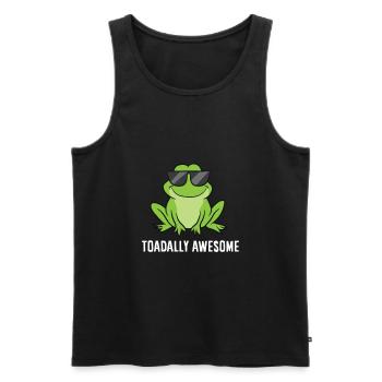 Frog Lover Gift Toadally Awesome Love Frogs - Men's Premium Organic Tank Top - black - Front - AI Model Male 178 light (178cm)
