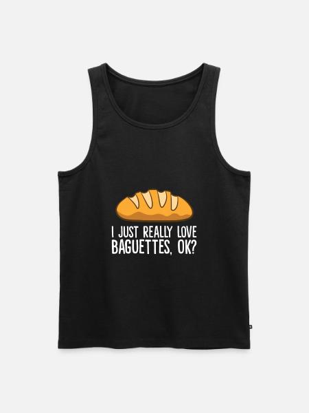 I Just Really Like Baguettes - Men's Premium Organic Tank Top - black
