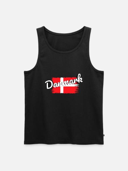 Dänemark Fernweh Danmark - Männer Premium Bio Tank Top - Schwarz