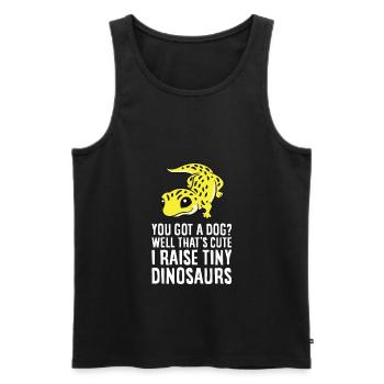 Du hast einen Hund, das ist niedlich, ich ziehe - Männer Premium Bio Tank Top - Schwarz - Vorne - AI Model Male 178 light (178cm)