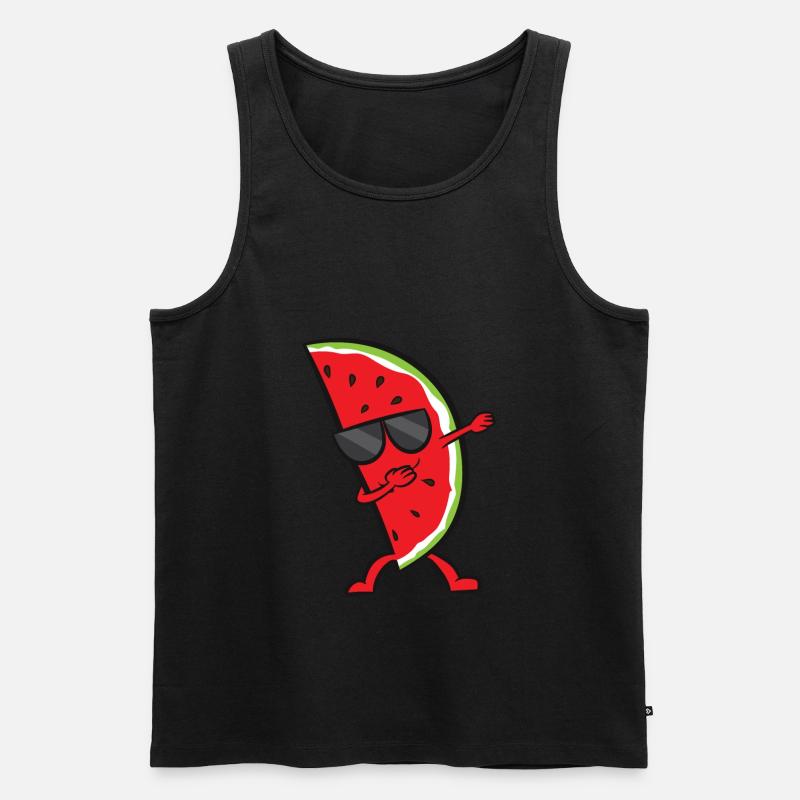Dab Pastèque Amour Pastèque - Débardeur bio Premium Homme - noir