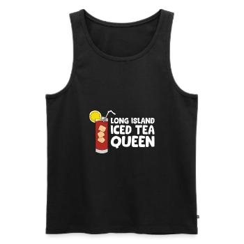 Long Island Eistee-Königin - Männer Premium Bio Tank Top - Schwarz - Vorne - AI Model Male 178 light (178cm)