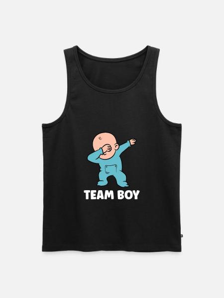 Team Boy Gender Reveal - Men's Premium Organic Tank Top - black