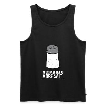 Funny Cyber Security IT Security Teacher - Men's Premium Organic Tank Top - black - Front - Michal (187cm)