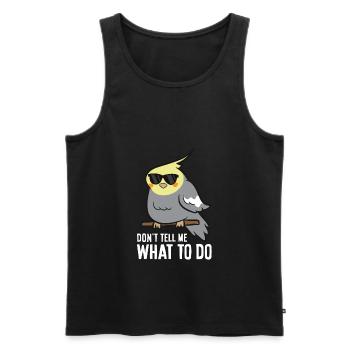Cricket Papa Lustig Cricket Vater - Männer Premium Bio Tank Top - Schwarz - Vorne - AI Model Male 178 light (178cm)