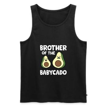Avocado Baby Pregnancy Brother Of The Babycado - Men's Premium Organic Tank Top - black - Front - Michal (187cm)