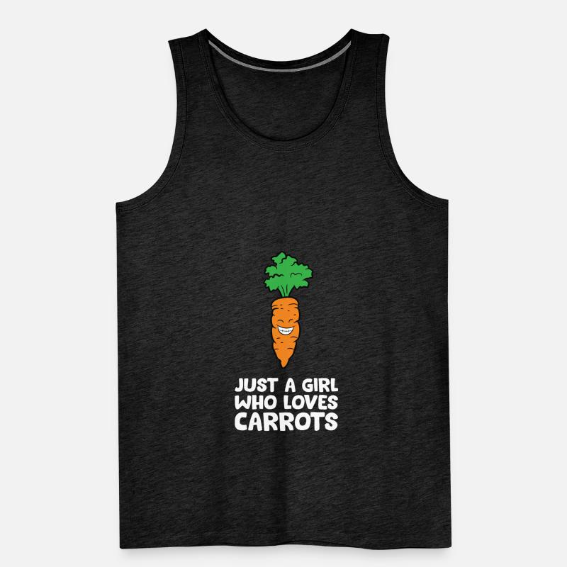 Nur ein Mädchen, das Karotten liebt Männer Premium Bio Tank Top