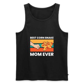 Corn Snake Pet Mom Best Corn Snake Mom Ever - Men's Premium Organic Tank Top - black - Front - AI Model Male 178 light (178cm)