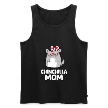 Maman Chinchilla - Débardeur bio Premium Homme - noir - Devant - Michal (187cm)
