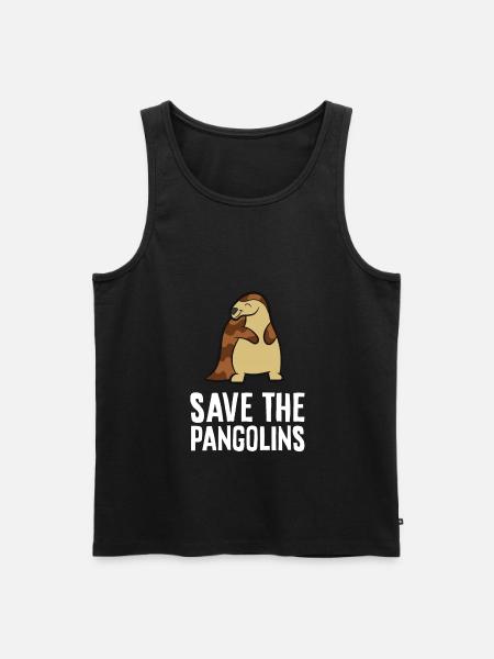 Save The Pangolins - Men's Premium Organic Tank Top - black