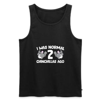 Chinchilla-Tierhalter Ich war vor 2 Chinchillas - Männer Premium Bio Tank Top - Schwarz - Vorne - Michal (187cm)