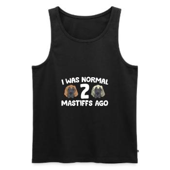 Ich war normal vor 2 Mastiffs Cane Corso Mastiff - Männer Premium Bio Tank Top - Schwarz - Vorne - AI Model Male 178 light (178cm)