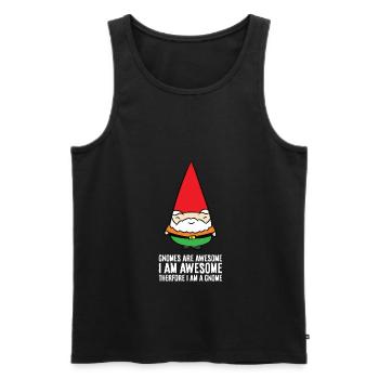 Gnome sind fantastisch. Ich bin fantastisch, also - Männer Premium Bio Tank Top - Schwarz - Vorne - AI Model Male 178 light (178cm)
