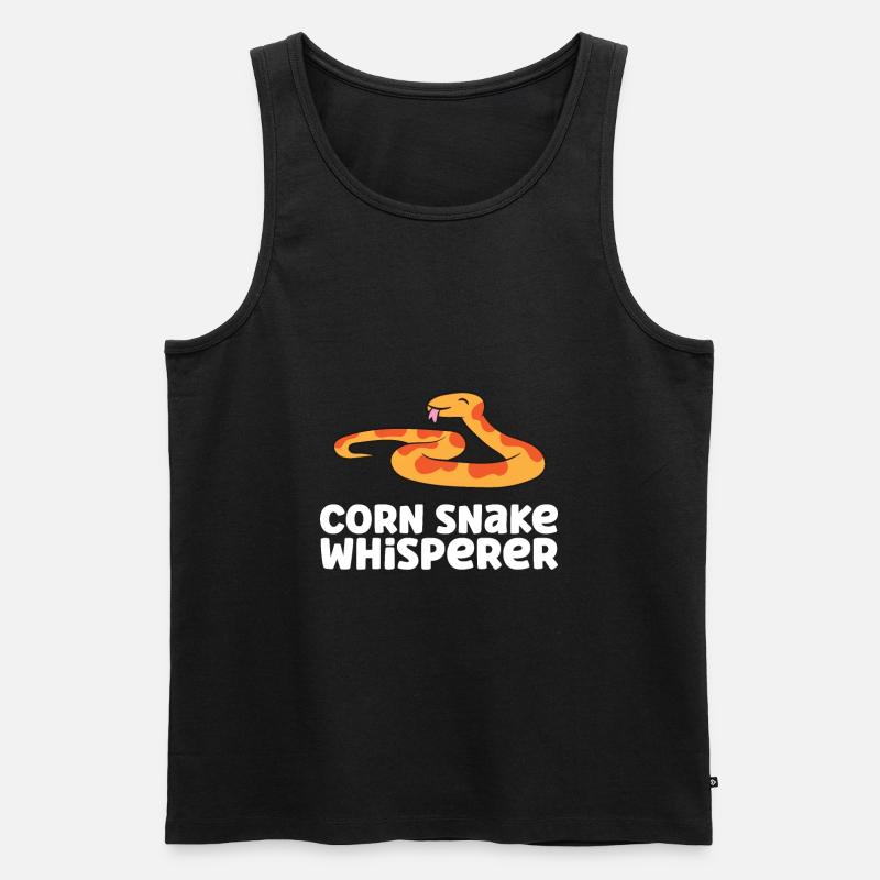 Chuchoteur de serpent de maïs - Débardeur bio Premium Homme - noir