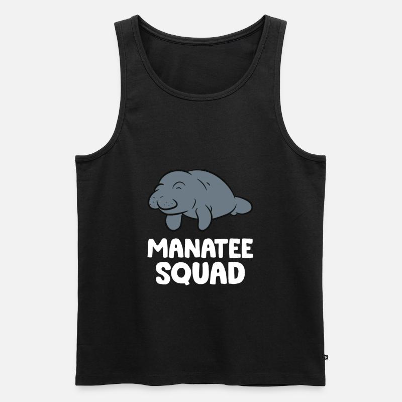 Manatee Squad Team Manatee - Men's Premium Organic Tank Top - black