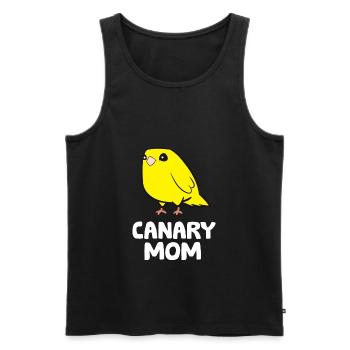 Yellow Canary Bird Canary Mom - Men's Premium Organic Tank Top - black - Front - Michal (187cm)