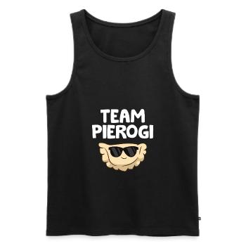 Poland Pierogi Team Pierogi - Men's Premium Organic Tank Top - black - Front - AI Model Male 178 light (178cm)