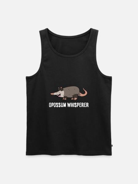 Opossums Tierisch Lustig Opossumflüsterer - Männer Premium Bio Tank Top - Schwarz