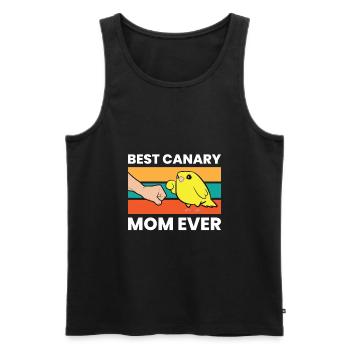Meilleure mère canarienne de tous les temps - Débardeur bio Premium Homme - noir - Devant - AI Model Male 178 light (178cm)