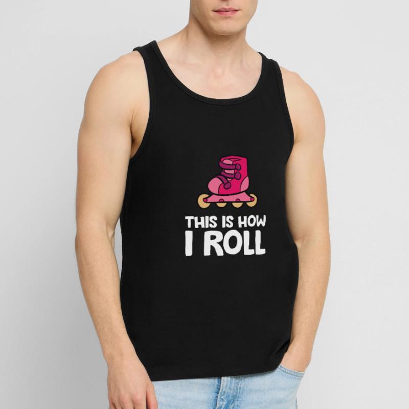 Inline Skating Rollerblading This Is How I Roll Men's Premium Organic Tank Top
