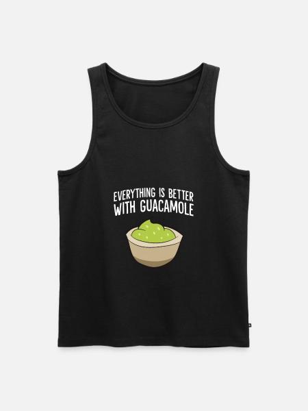 Everything Is Better With Guacamole - Men's Premium Organic Tank Top - black