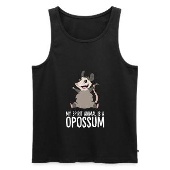 Mein Geist Tier ist ein Oppossum Niedliche Opossum - Männer Premium Bio Tank Top - Schwarz - Vorne - Michal (187cm)