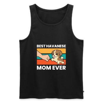 Best Havanese Mom Ever - Men's Premium Organic Tank Top - black - Front - Michal (187cm)