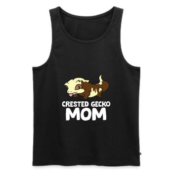 Crested Gecko Mom Lizard Reptile Mother Crested - Men's Premium Organic Tank Top - black - Front - AI Model Male 178 light (178cm)