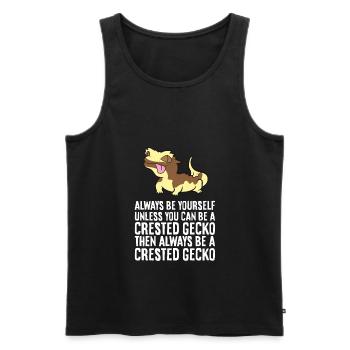 Sei immer du selbst, außer du kannst ein - Männer Premium Bio Tank Top - Schwarz - Vorne - Michal (187cm)
