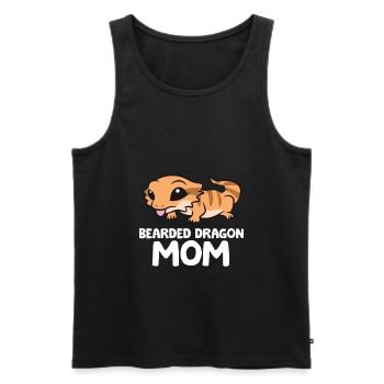 Bearded Dragon Mom Lizard Reptile Mother Bearded - Men's Premium Organic Tank Top - black - Front - Michal (187cm)
