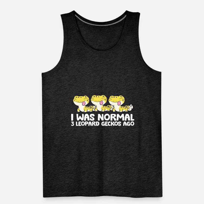 Leopardgecko-Halter Ich war vor 3 Leopardgeckos Männer Premium Bio Tank Top