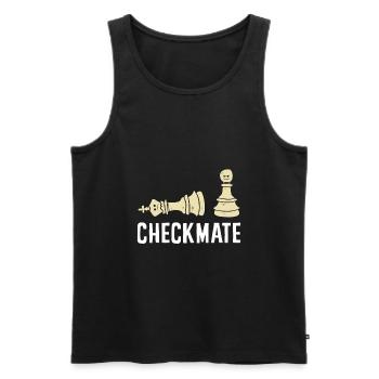 Schachspiel Lustig Schachspieler Schachmatt - Männer Premium Bio Tank Top - Schwarz - Vorne - Michal (187cm)
