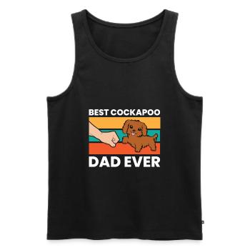 Bester Kakadu-Papa aller Zeiten Haustier - Männer Premium Bio Tank Top - Schwarz - Vorne - AI Model Male 178 light (178cm)